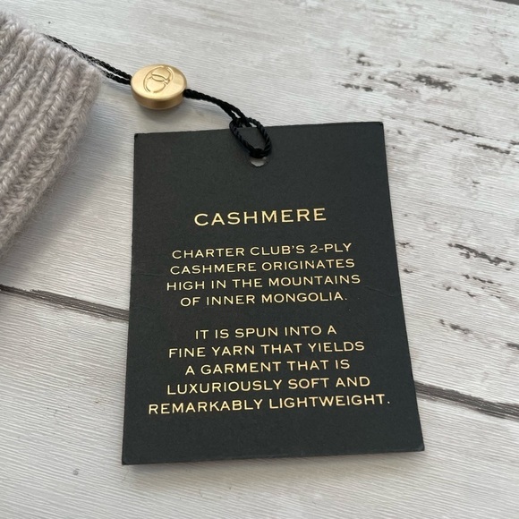 Charter Club Women's Cashmere Touch Gloves, Created for Macy's gray winter fall - Picture 8 of 10